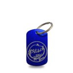 Weinbergpfirsich Der Pfirsichbauer Anhänger blau